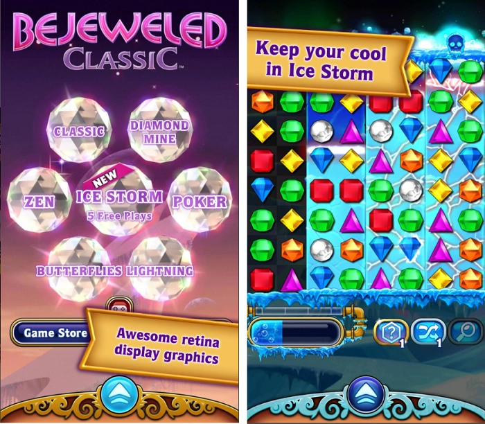 Bejeweled Classic offline puzzle game