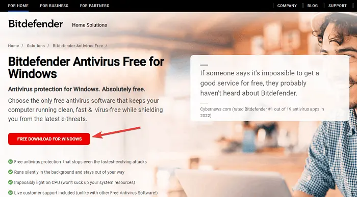Download BitDefender Antivirus
