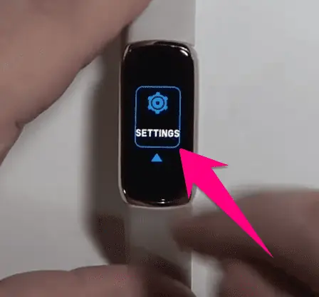 Go to Fitbit device Settings
