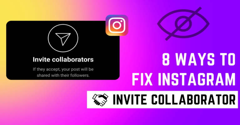 Fix Invite Collaborator not showing on Instagram