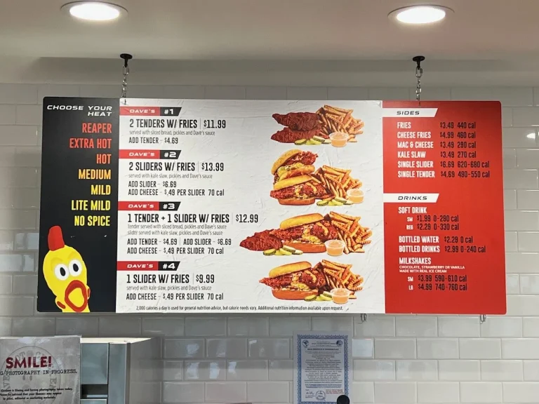 Dave Hot Chicken Menu – Spicy Sliders & Tenders