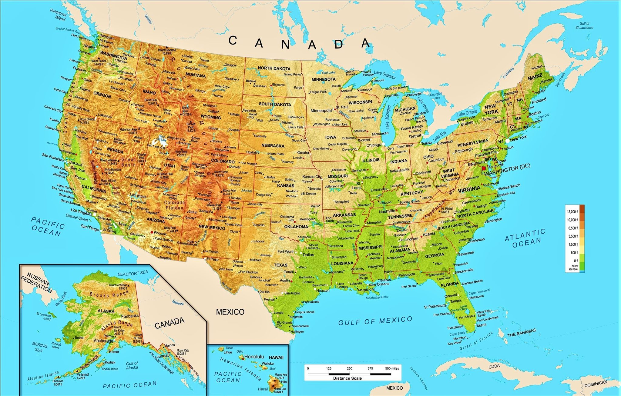 Mapa de Estados Unidos – Descarga Gratis en Alta Calidad