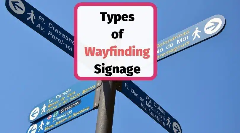 types wayfinding signage